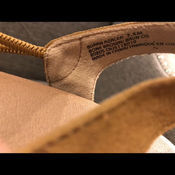 Earth espadrilles Buran Azalea in Bone Brown size 7.5 - Picture 7 of 7